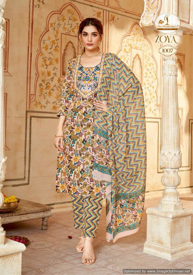 Zoya Vol 1 By Miss World Slub Printed Dress Material Wholesale Shop In Surat